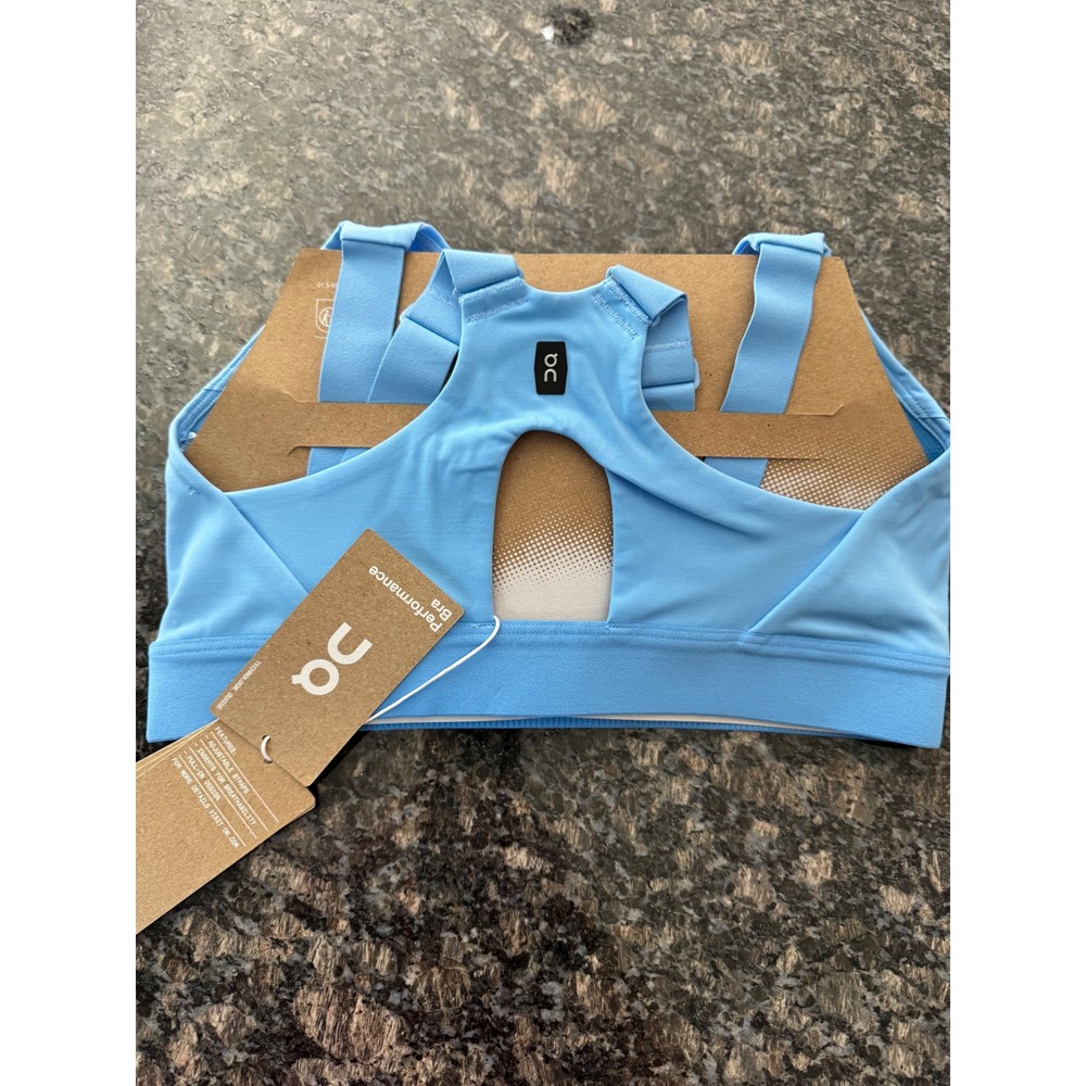On Running Performance Bra Gourami Blue High Impact Sports Bra 1WG10134405 M - Picture 5 of 6